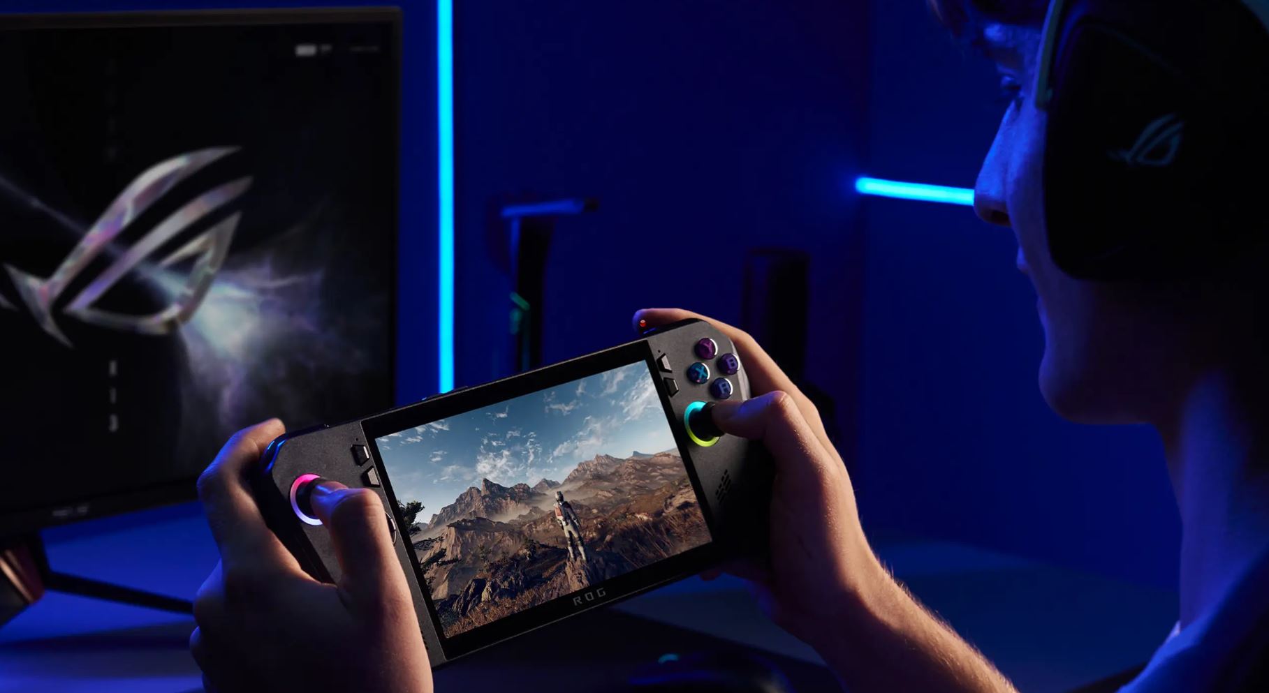 Le ROG Ally X (2024) de ASUS, une console de jeu portable puissante avec un écran immersif de 7 pouces et un design élégant.