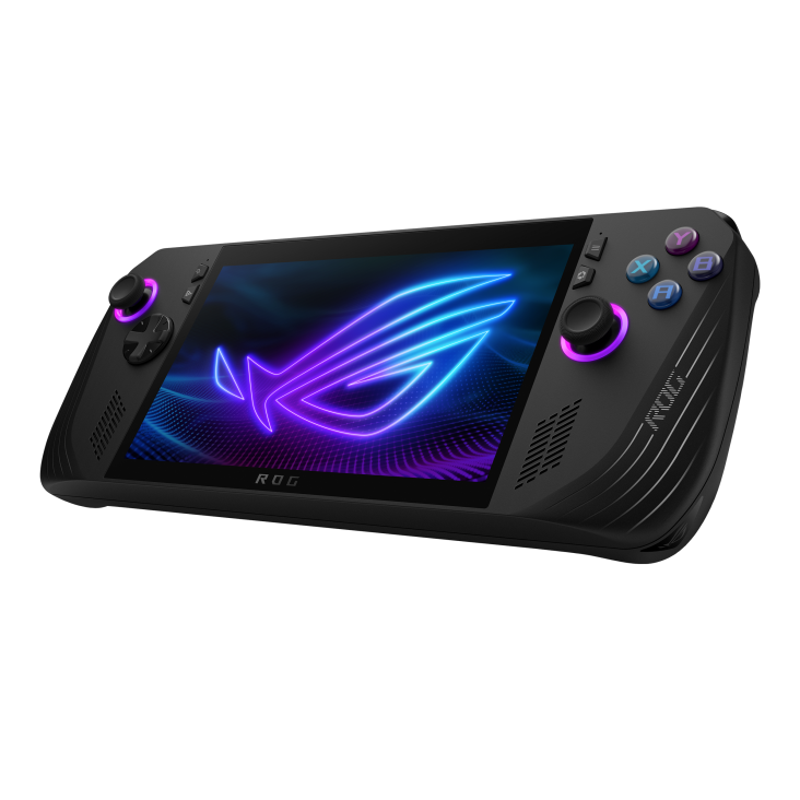 Le ROG Ally X (2024) de ASUS, une console de jeu portable puissante avec un écran immersif de 7 pouces et un design élégant.