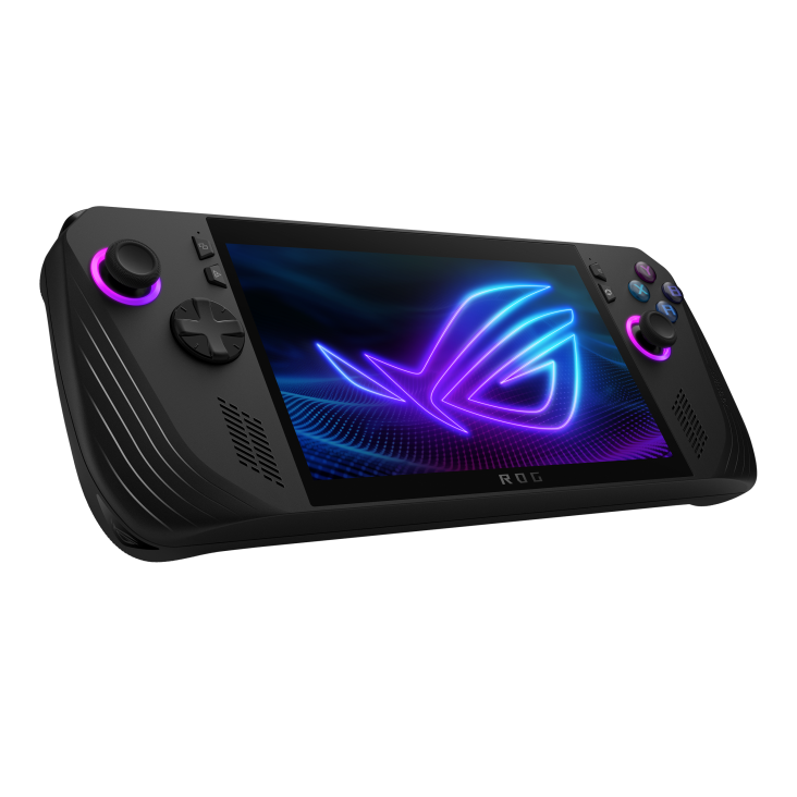 Le ROG Ally X (2024) de ASUS, une console de jeu portable puissante avec un écran immersif de 7 pouces et un design élégant.